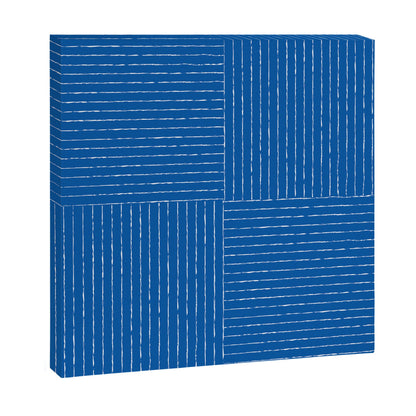 Lines III (Sapphire Blue) Canvas Print Gallery Image 2