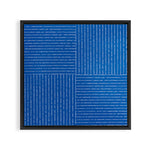 Lines III (Sapphire Blue) Framed Canvas Print Gallery Image 1