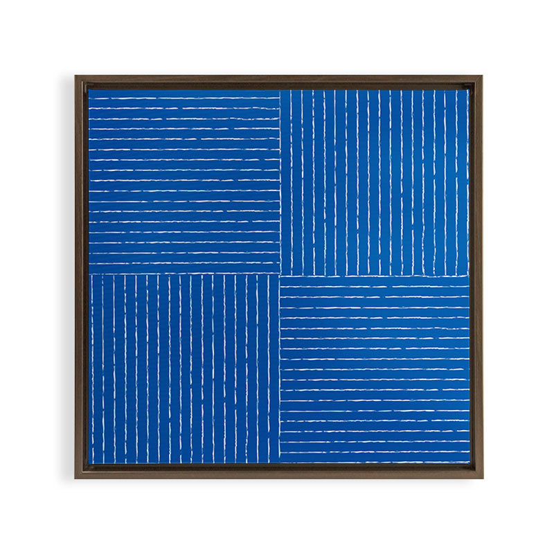 Lines III (Sapphire Blue) Framed Canvas Print Gallery Image 6