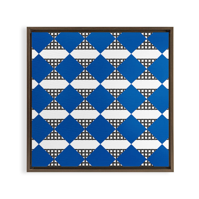 Modern boho (sapphire blue) Framed Canvas Print Gallery Image 6