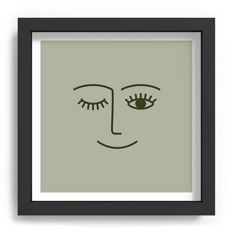 Wink (Green) Framed Art Print Gallery Image 25