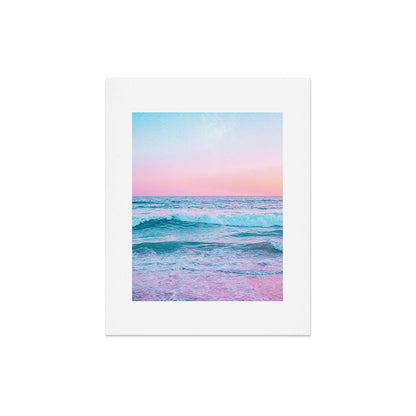 Candy Waves | Pastel Ocean Shoreline off Coast of California Art Print Gallery Image 5
