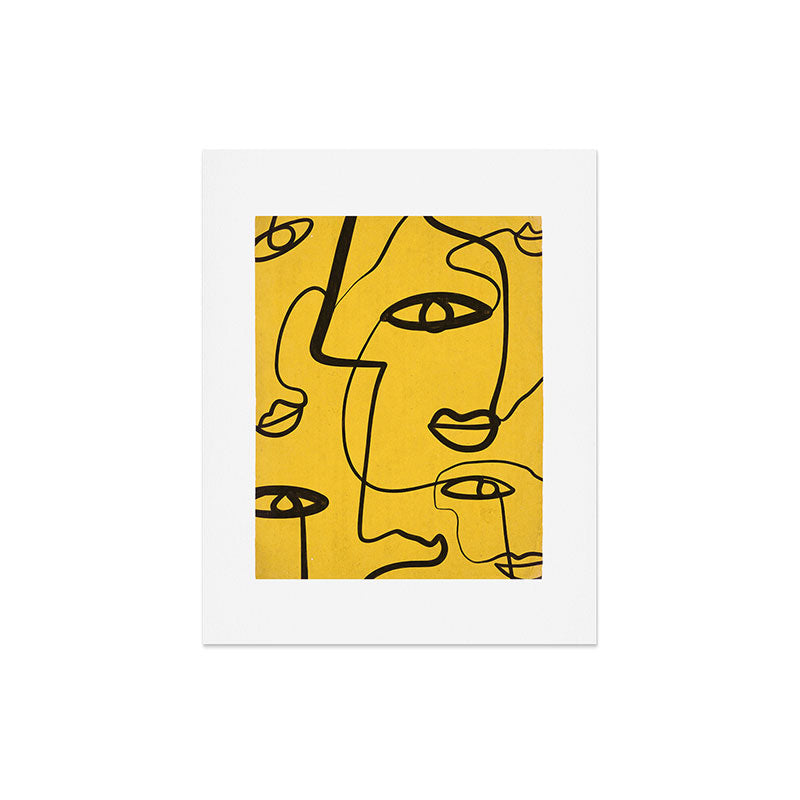 Abstract Faces 4 Art Print Gallery Image 4
