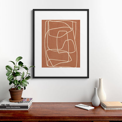 Abstract line art 22 Framed Art Print Gallery Image 7