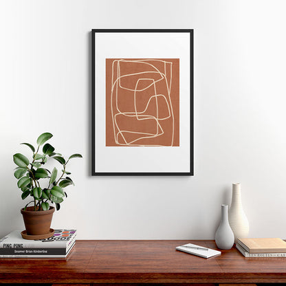 Abstract line art 22 Framed Art Print Gallery Image 6