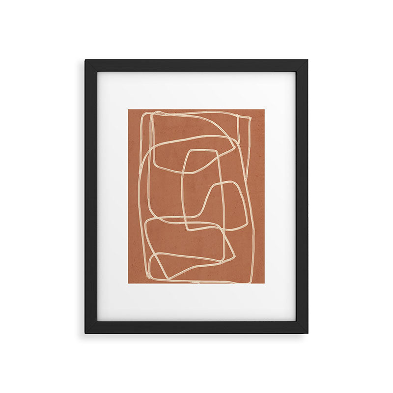 Abstract line art 22 Framed Art Print Gallery Image 1