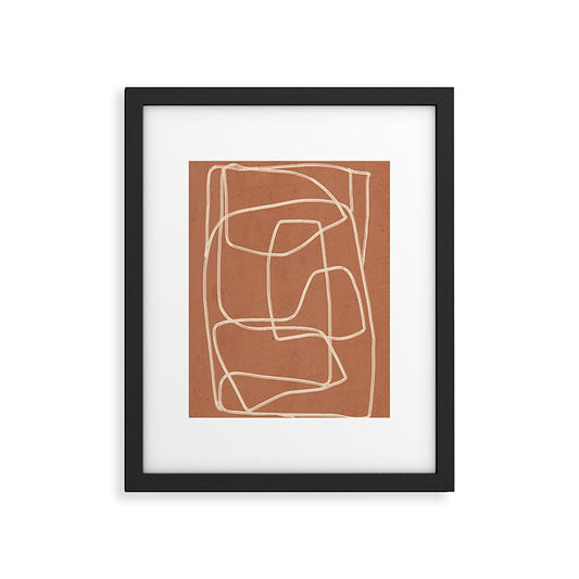 Abstract line art 22 Framed Art Print Gallery Image 1