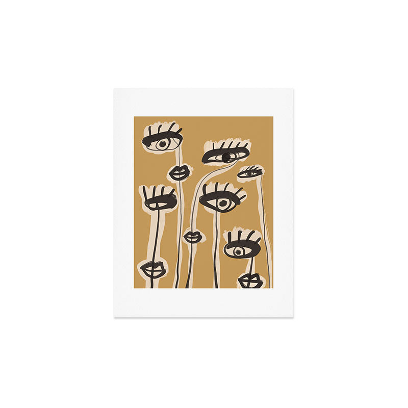 Abstract line art eyes 11 Art Print Gallery Image 2