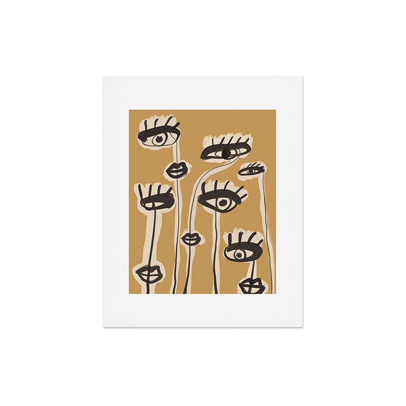 Abstract line art eyes 11 Art Print Gallery Image 4