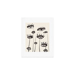 Abstract line art eyes 2 Art Print Gallery Image 1