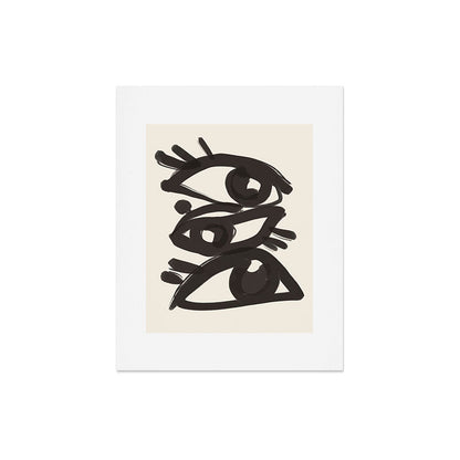 Abstract line art eyes 3 Art Print Gallery Image 5