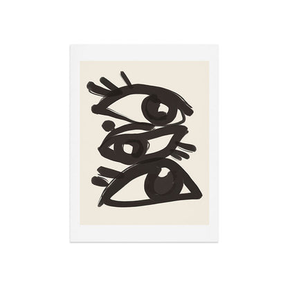 Abstract line art eyes 3 Art Print Gallery Image 7