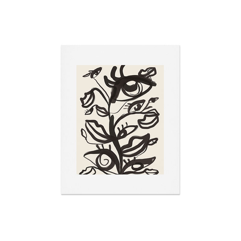 Abstract line art eyes Art Print Gallery Image 5