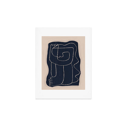 Abstract line art Figure Art Print Gallery Image 2