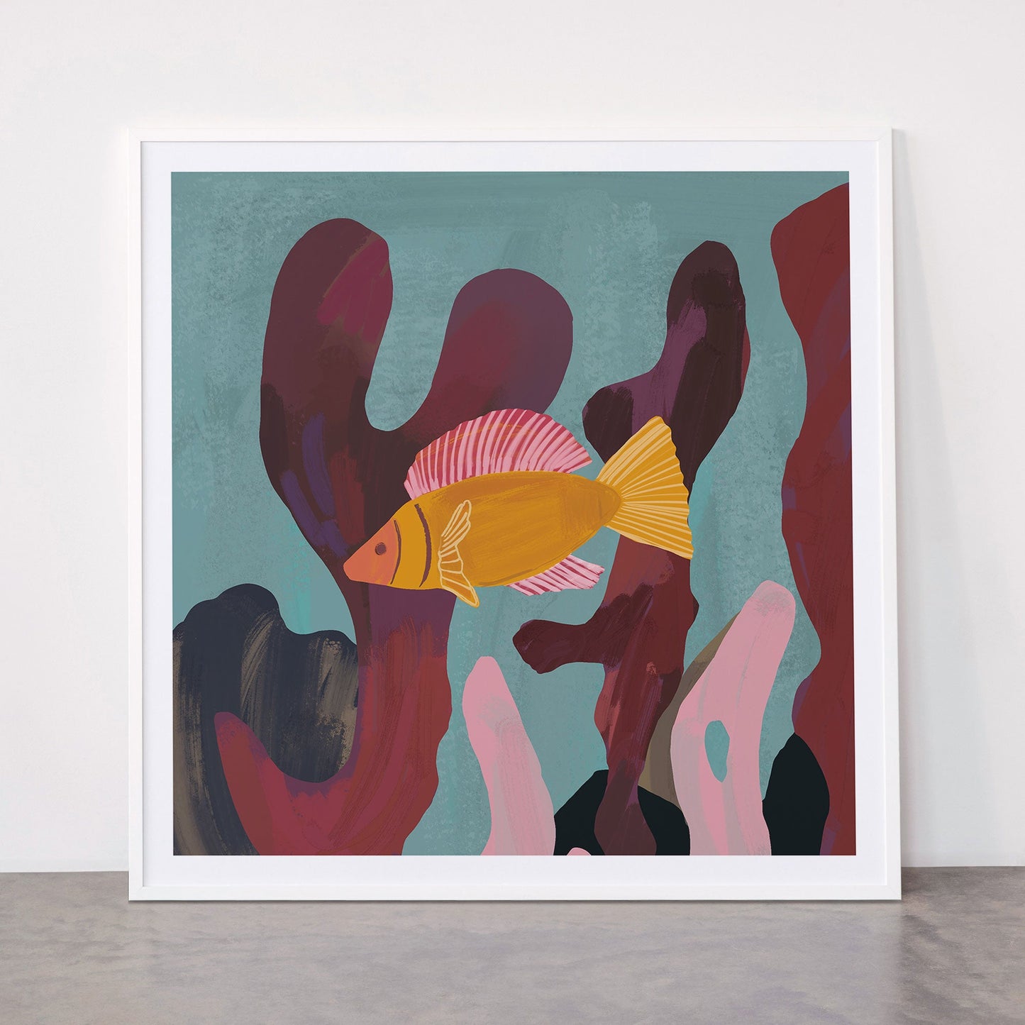 Coral and Fish Framed Art Print Gallery Image 12