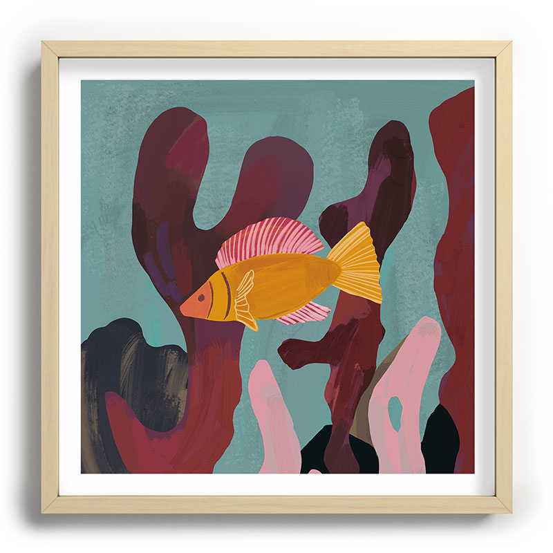 Coral and Fish Framed Art Print Gallery Image 30