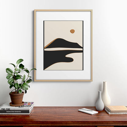 Minimalist Abstract Landscape 2 Framed Art Print Gallery Image 29