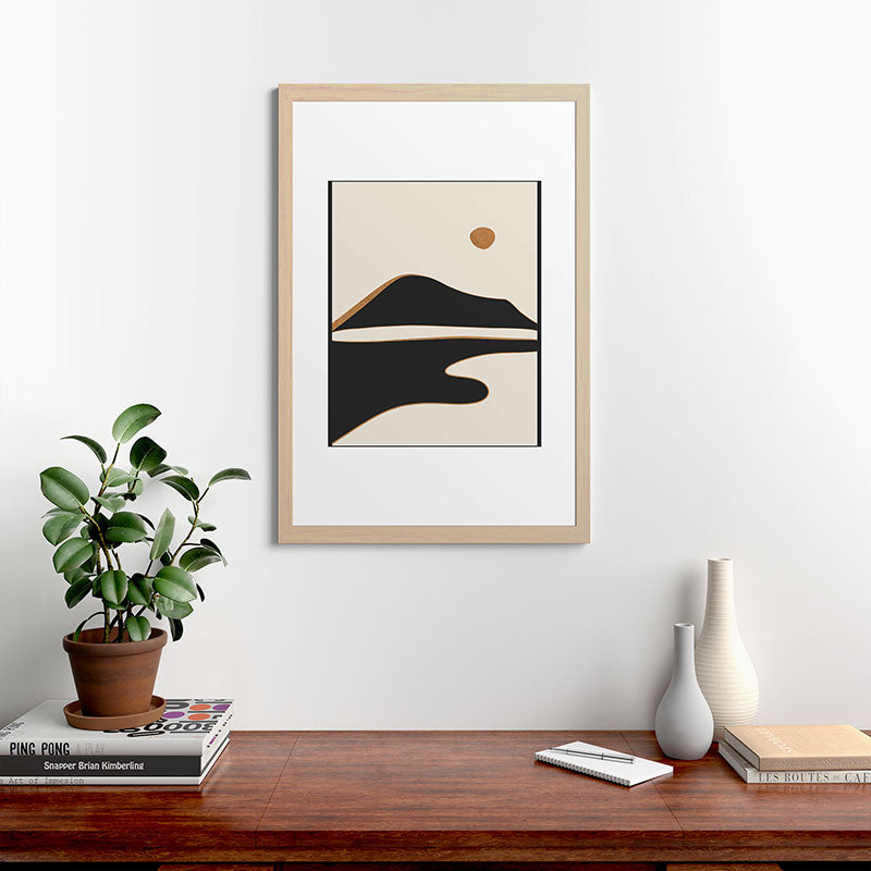 Minimalist Abstract Landscape 2 Framed Art Print Gallery Image 65