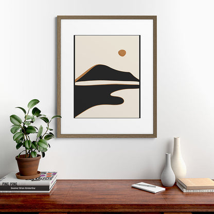 Minimalist Abstract Landscape 2 Framed Art Print Gallery Image 58