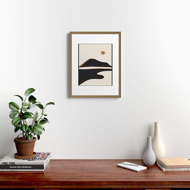 Minimalist Abstract Landscape 2 Framed Art Print Gallery Image 16