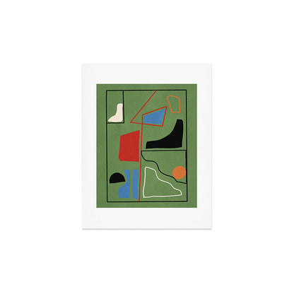 Modern Abstract Minimal Shapes 42 Art Print Gallery Image 2