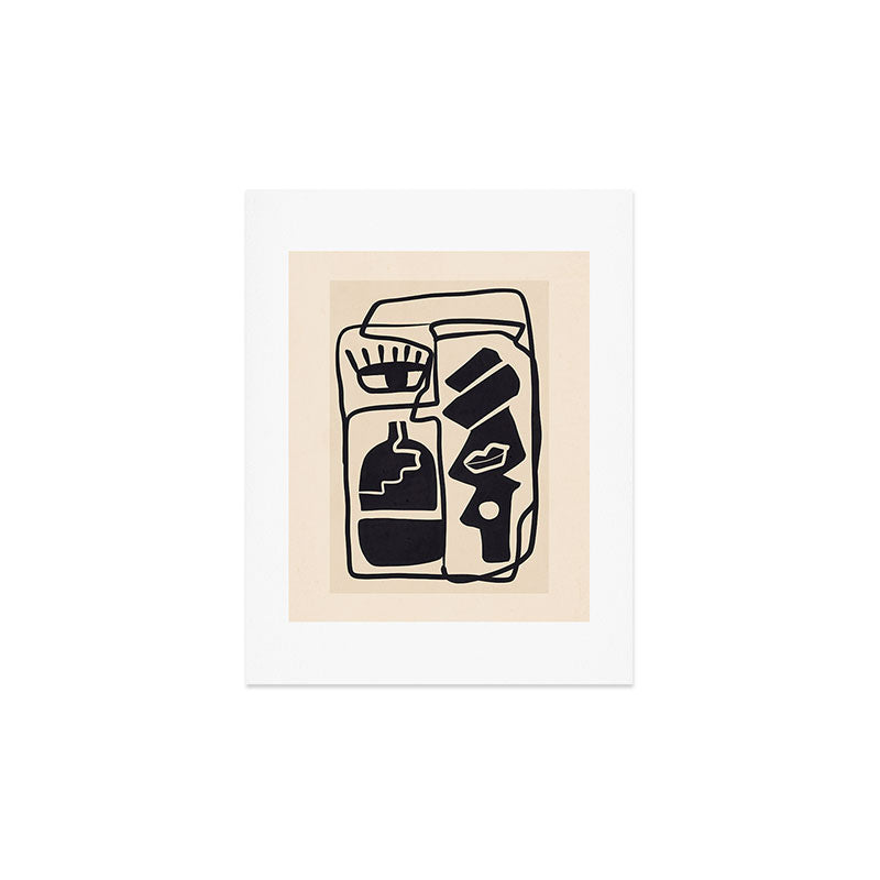 Modern Abstract Minimal Shapes 53 Art Print Gallery Image 3