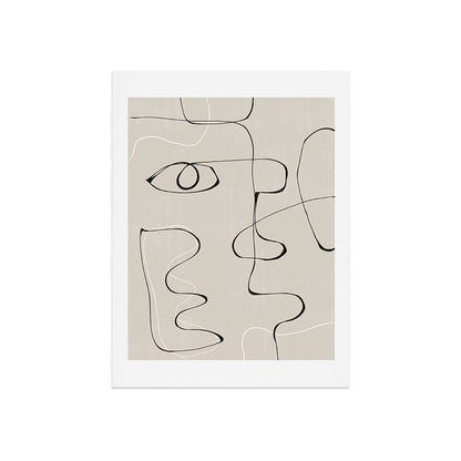 Abstract Line Face Art Art Print Gallery Image 7