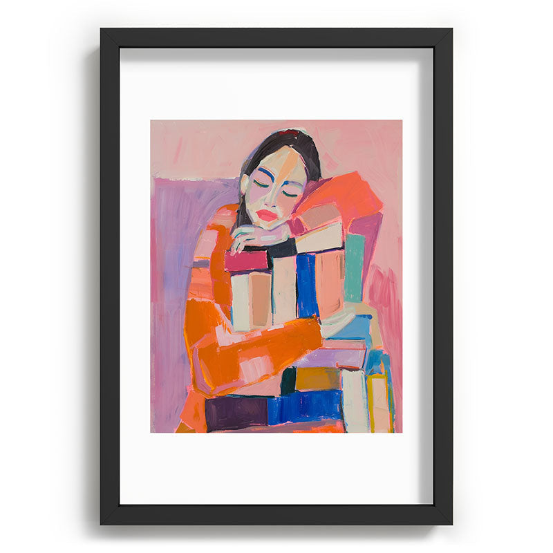Woman Love for Books Framed Art Print Gallery Image 59