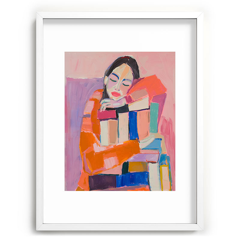 Woman Love for Books Framed Art Print Gallery Image 79