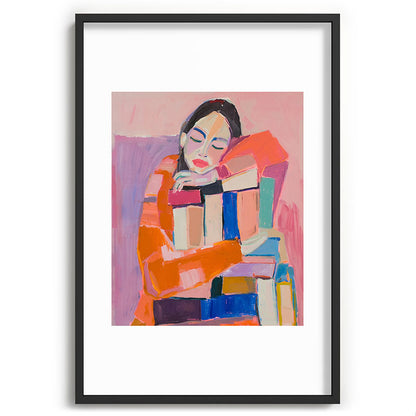 Woman Love for Books Framed Art Print Gallery Image 62