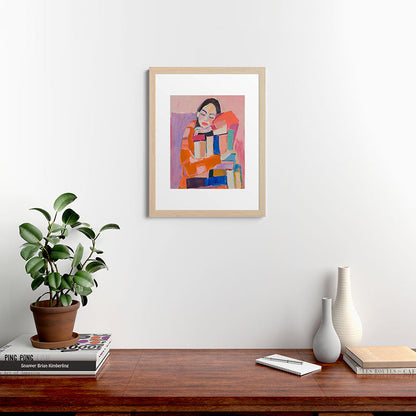 Woman Love for Books Framed Art Print Gallery Image 47