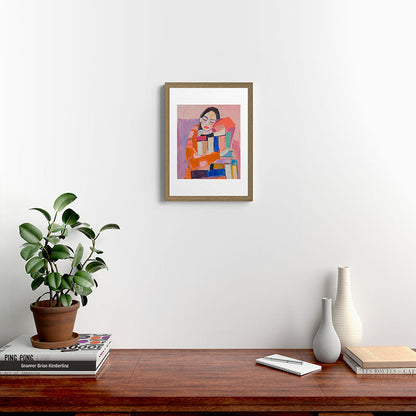 Woman Love for Books Framed Art Print Gallery Image 10