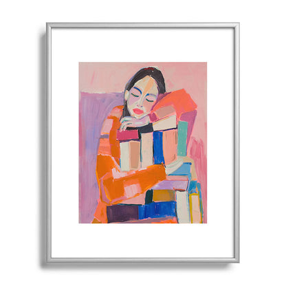 Woman Love for Books Framed Art Print Gallery Image 95