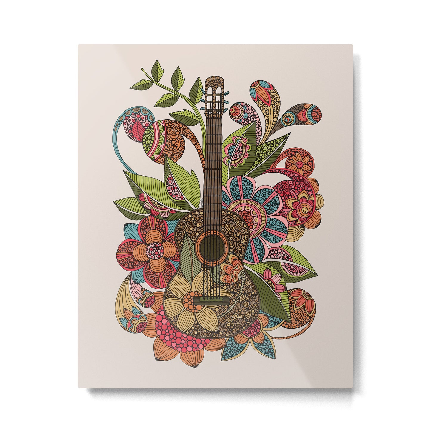 Ever Guitar Metal Print Gallery Image 3