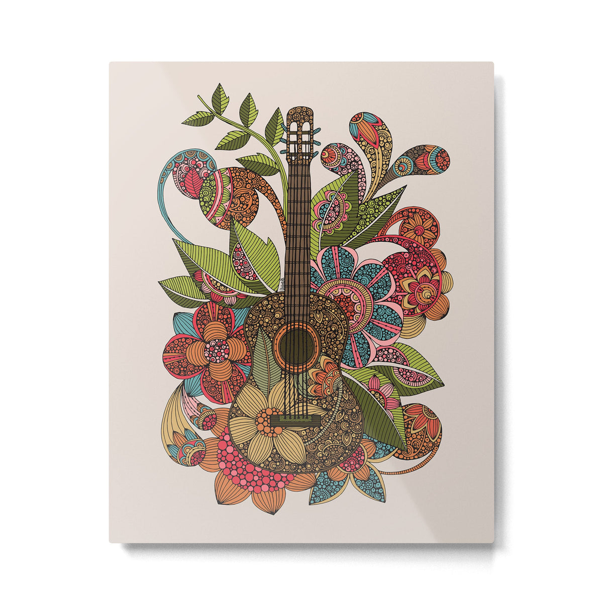 Ever Guitar Metal Print Gallery Image 1