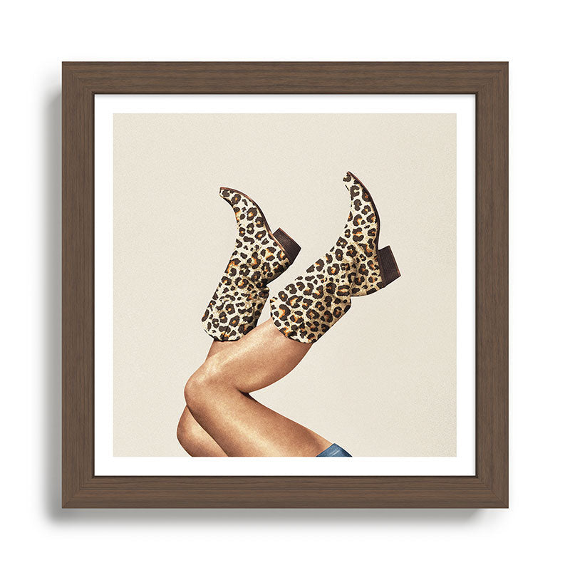 These Boots - Leopard Print Framed Art Print Gallery Image 4