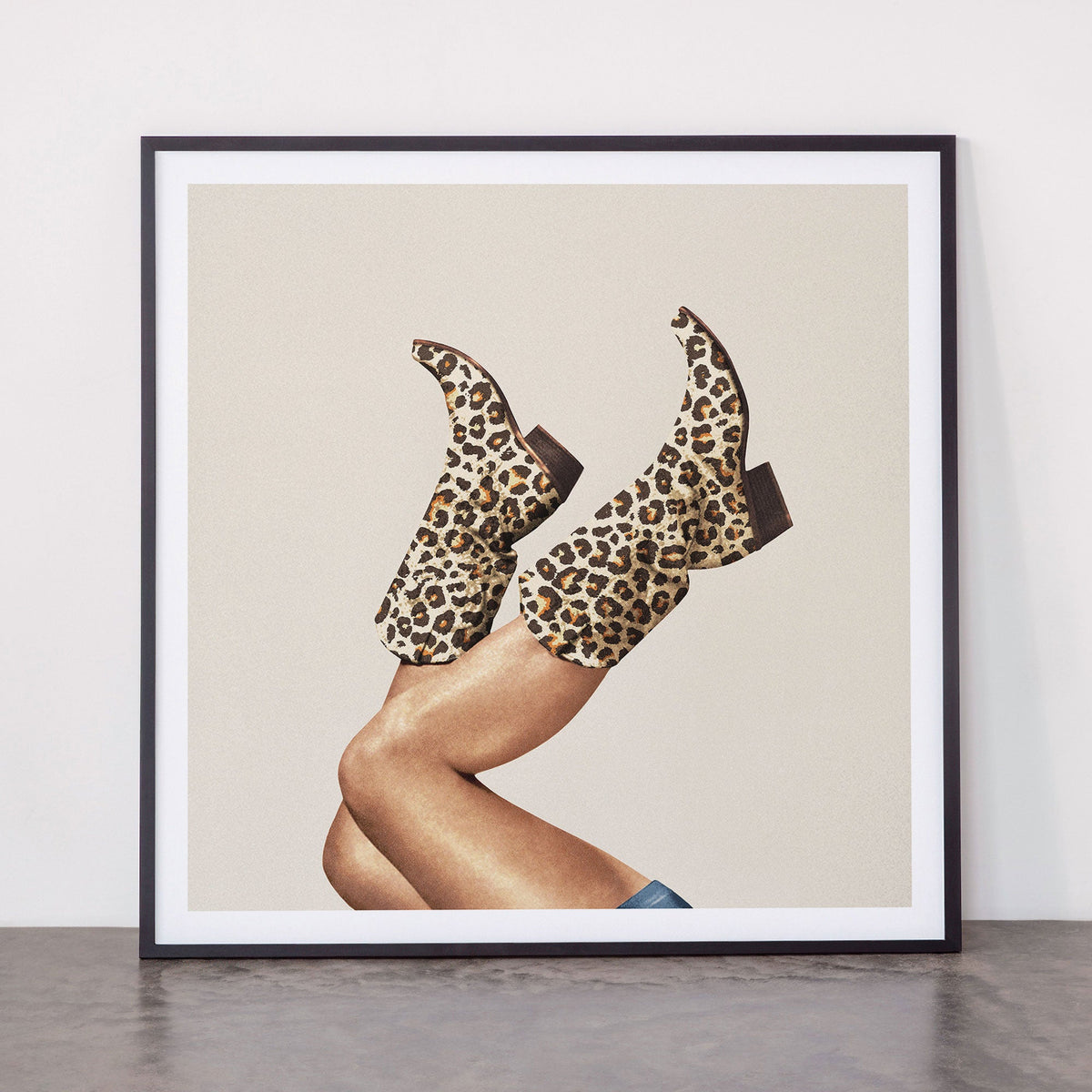 These Boots - Leopard Print Framed Art Print Gallery Image 3