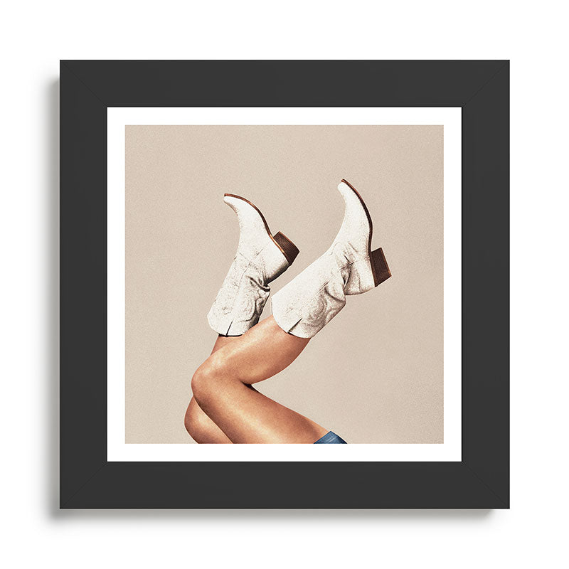These Boots - Neutral Beige Framed Art Print Gallery Image 9