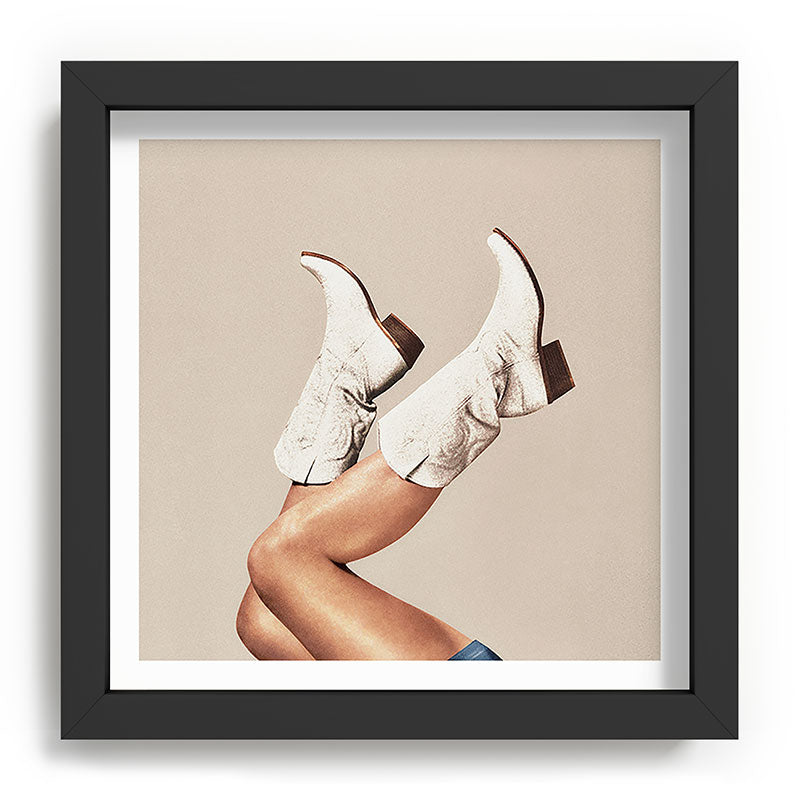 These Boots - Neutral Beige Framed Art Print Gallery Image 17