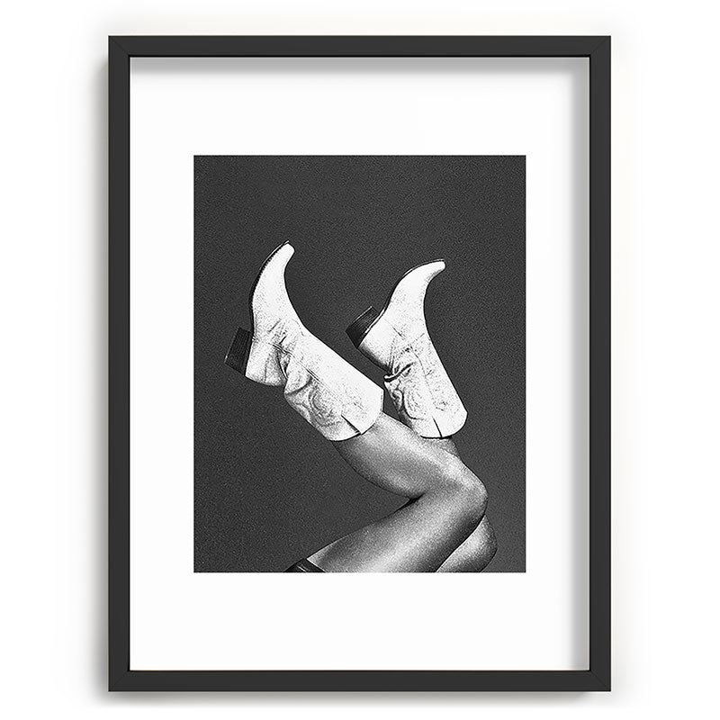 These Boots - Noir II F / Black & White Framed Art Print Gallery Image 60