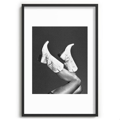 These Boots - Noir II F / Black & White Framed Art Print Gallery Image 62