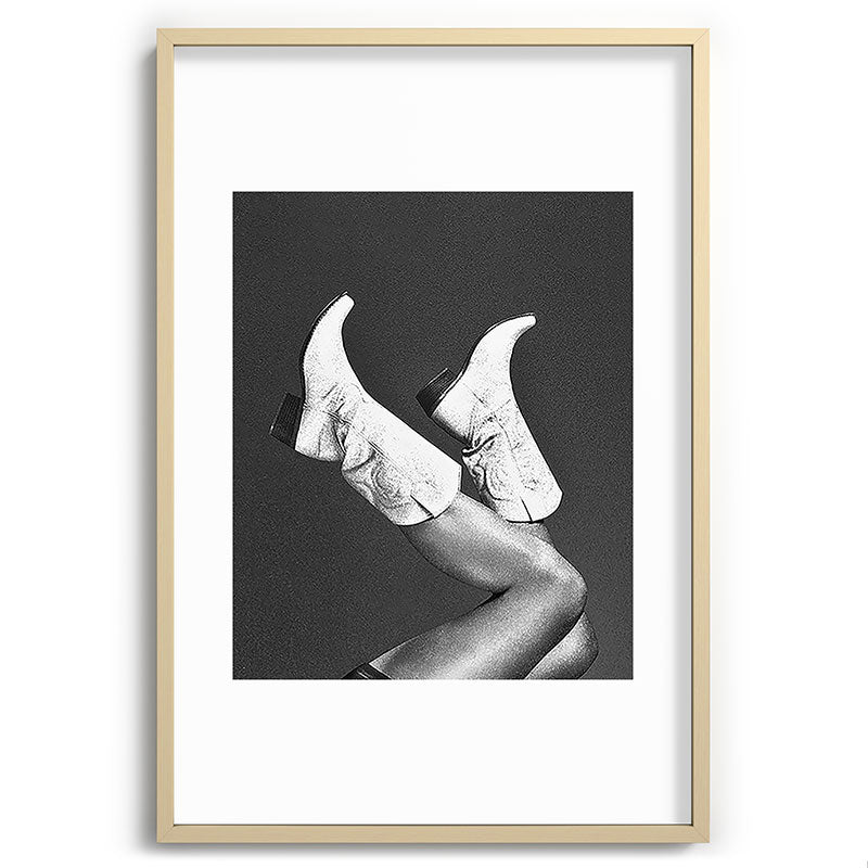 These Boots - Noir II F / Black & White Framed Art Print Gallery Image 74