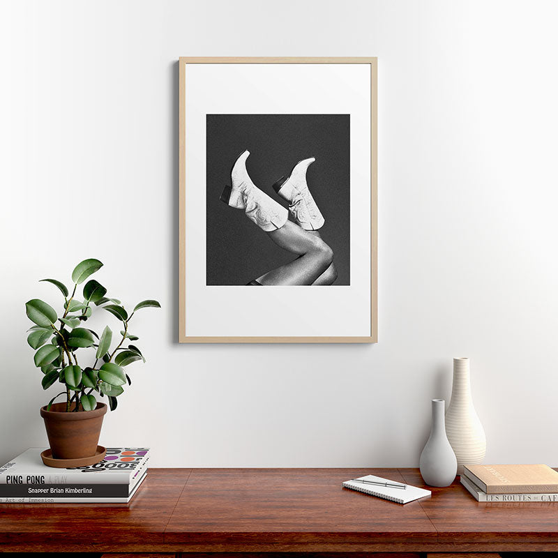 These Boots - Noir II F / Black & White Framed Art Print Gallery Image 20