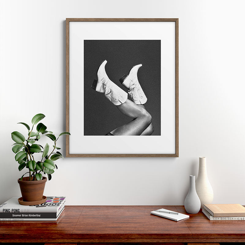 These Boots - Noir II F / Black & White Framed Art Print Gallery Image 14