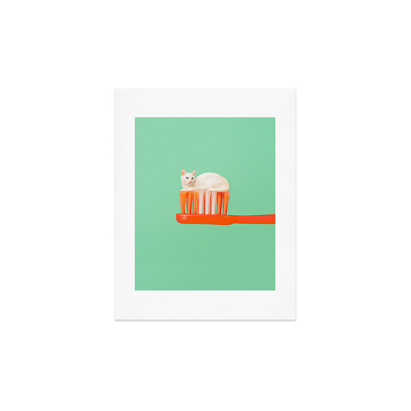 Toothpaste Cat Art Print Gallery Image 3