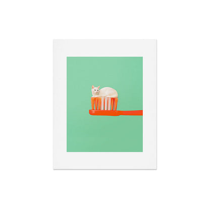 Toothpaste Cat Art Print Gallery Image 4