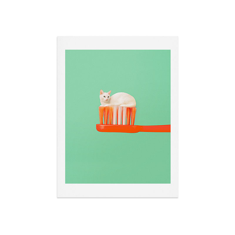 Toothpaste Cat Art Print Gallery Image 7