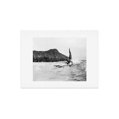 Surfing Diamond Head, Hawaii Art Print Gallery Image 6