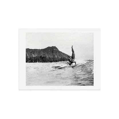Surfing Diamond Head, Hawaii Art Print Gallery Image 7