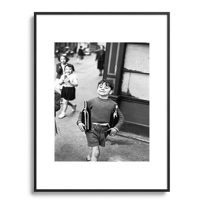Little Boy and Bottles of Wine, Black and White Vintage Art Framed Art Print Gallery Image 85